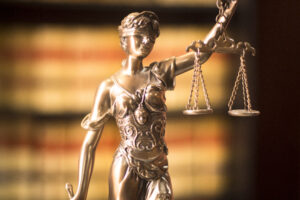 Picture of the scales of justice.